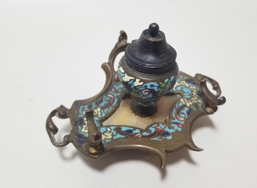 ÜZERİ MİNE İŞÇİLİKLİ OSMANLI DÖNEMİ MASA ÜSTÜ YAZI TAKIMI