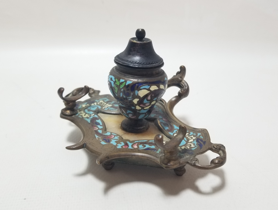 ÜZERİ MİNE İŞÇİLİKLİ OSMANLI DÖNEMİ MASA ÜSTÜ YAZI TAKIMI