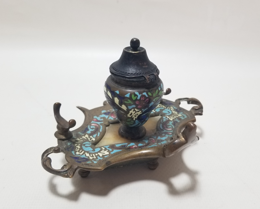 ÜZERİ MİNE İŞÇİLİKLİ OSMANLI DÖNEMİ MASA ÜSTÜ YAZI TAKIMI