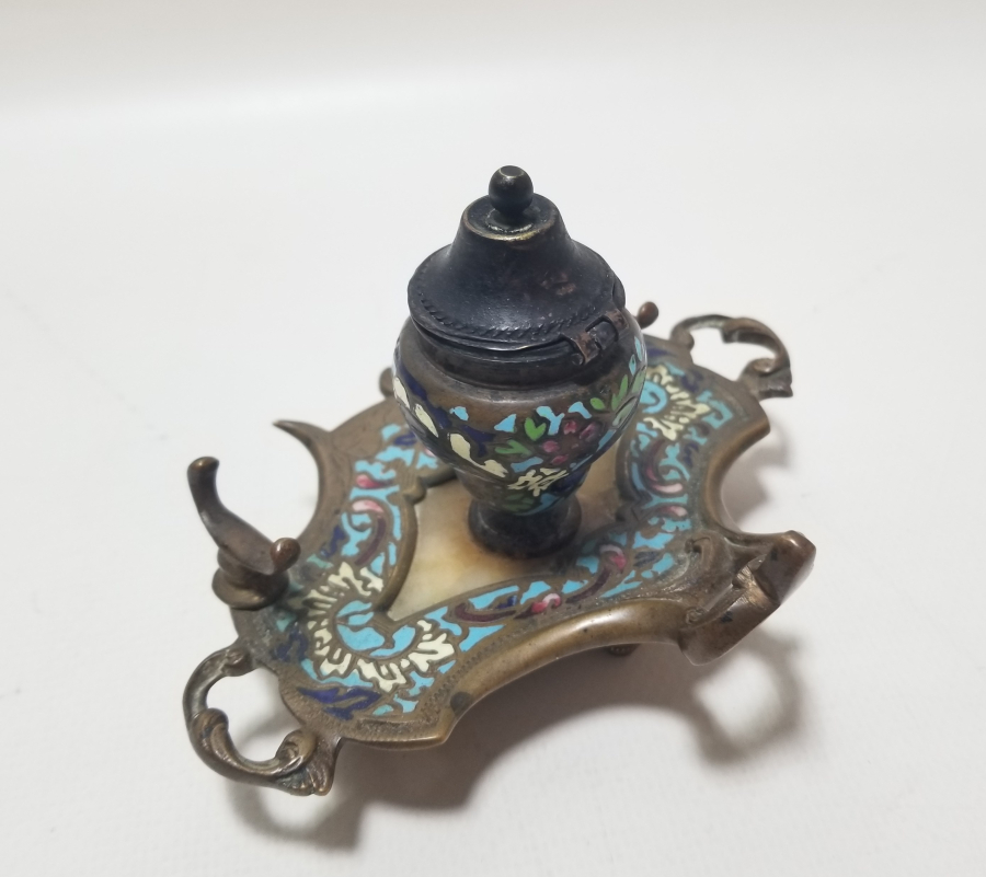 ÜZERİ MİNE İŞÇİLİKLİ OSMANLI DÖNEMİ MASA ÜSTÜ YAZI TAKIMI