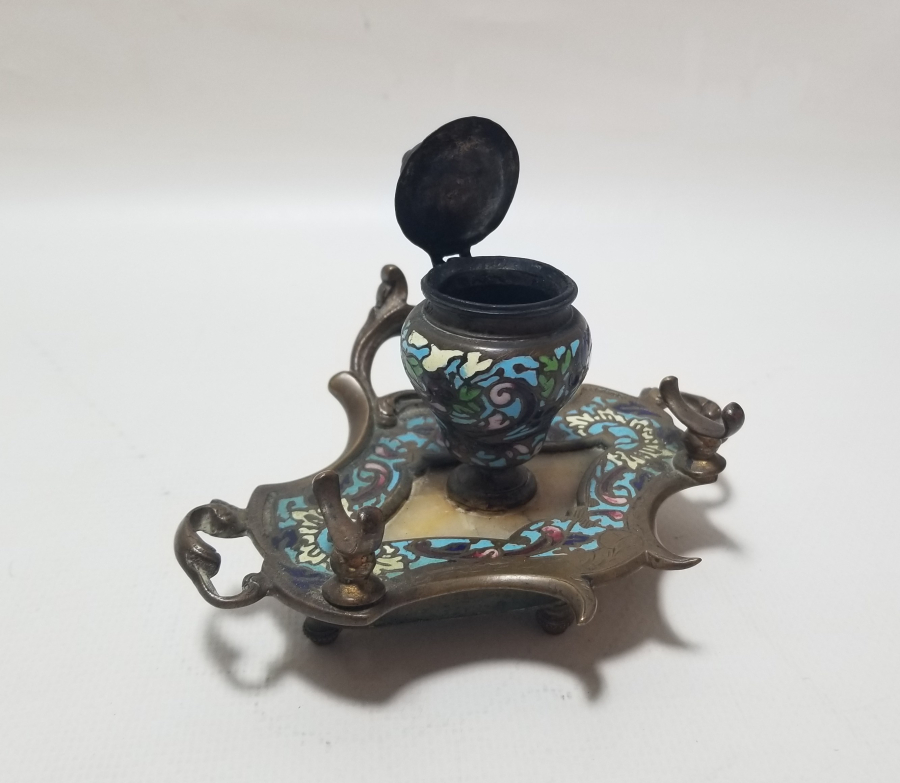 ÜZERİ MİNE İŞÇİLİKLİ OSMANLI DÖNEMİ MASA ÜSTÜ YAZI TAKIMI