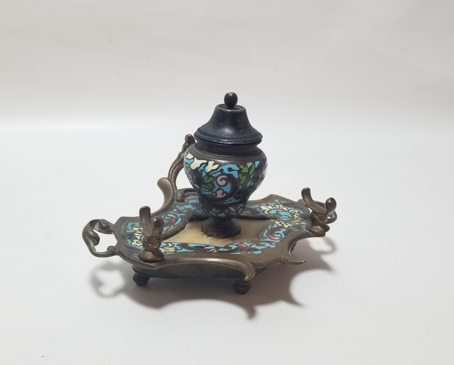 ÜZERİ MİNE İŞÇİLİKLİ OSMANLI DÖNEMİ MASA ÜSTÜ YAZI TAKIMI