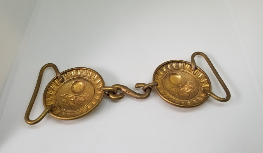 1. DÜNYA SAVAŞI DÖNEMİ TOMBAK İŞÇİLİKLİ ÇİL KONDİSYONDA FRANSIZ SUBAY KEMER TOKASI