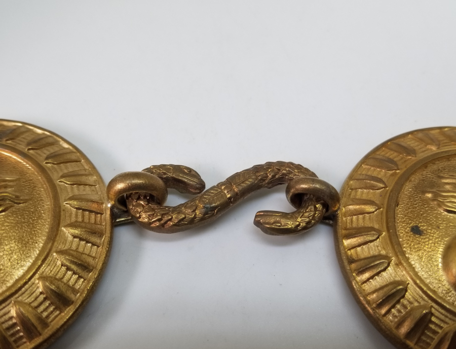 1. DÜNYA SAVAŞI DÖNEMİ TOMBAK İŞÇİLİKLİ ÇİL KONDİSYONDA FRANSIZ SUBAY KEMER TOKASI