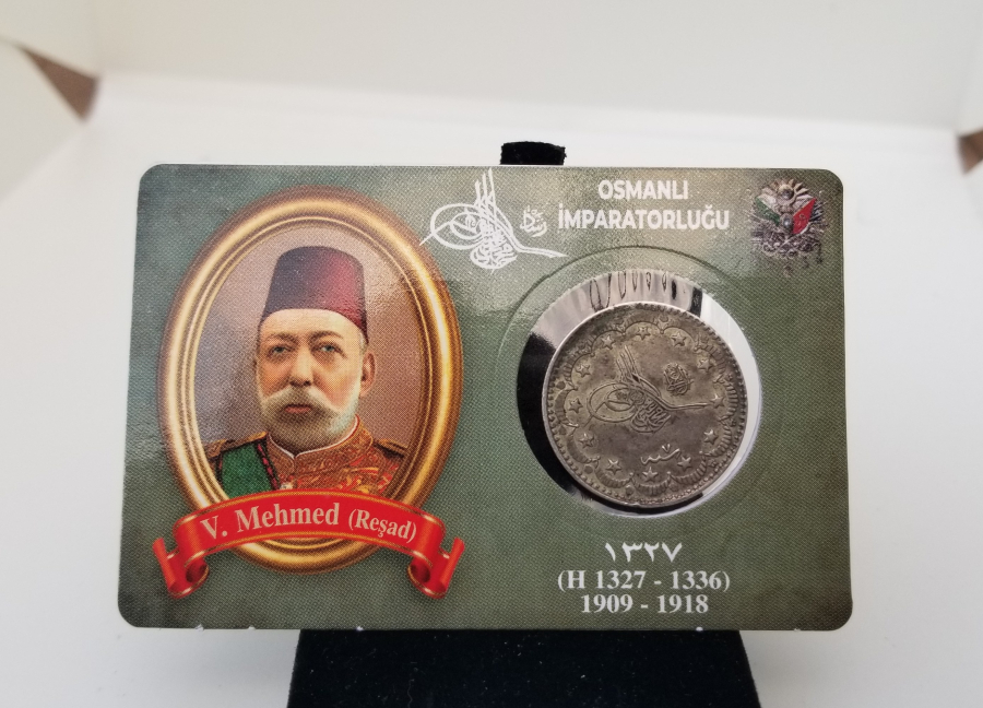 SULTAN MEHMET REŞAT HAN DÖNEMİ GÜMÜŞ 5 KURUŞ MECİDİYE