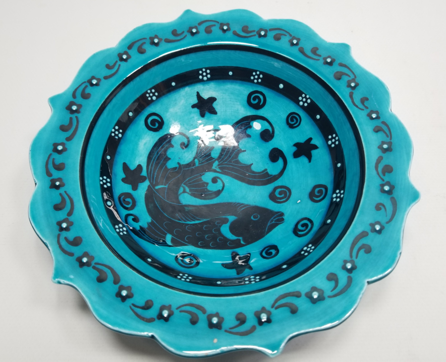 SANATÇI İŞİ EL BOYAMA ÖZEL YAPIM İZNİK TABAK