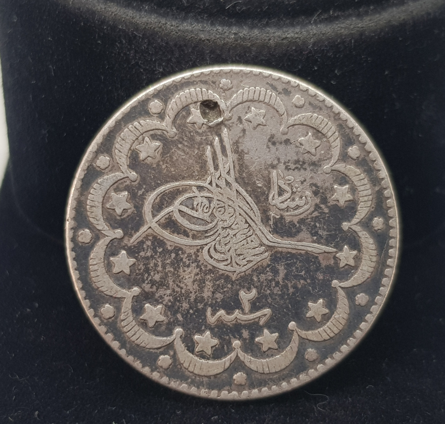 SULTAN MEHMET REŞAT DÖNEMİ KOLEKSİYONLUK GÜMÜŞ 10 KURUŞ MECİDİYE