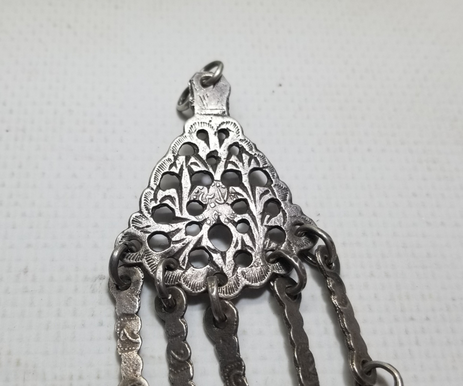 OSMANLI DÖNEMİ USTA DAMGALI NADİR GÜMÜŞ KÖSTEK SALLAMASI