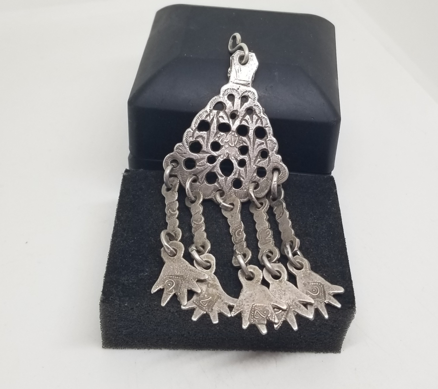 OSMANLI DÖNEMİ USTA DAMGALI NADİR GÜMÜŞ KÖSTEK SALLAMASI