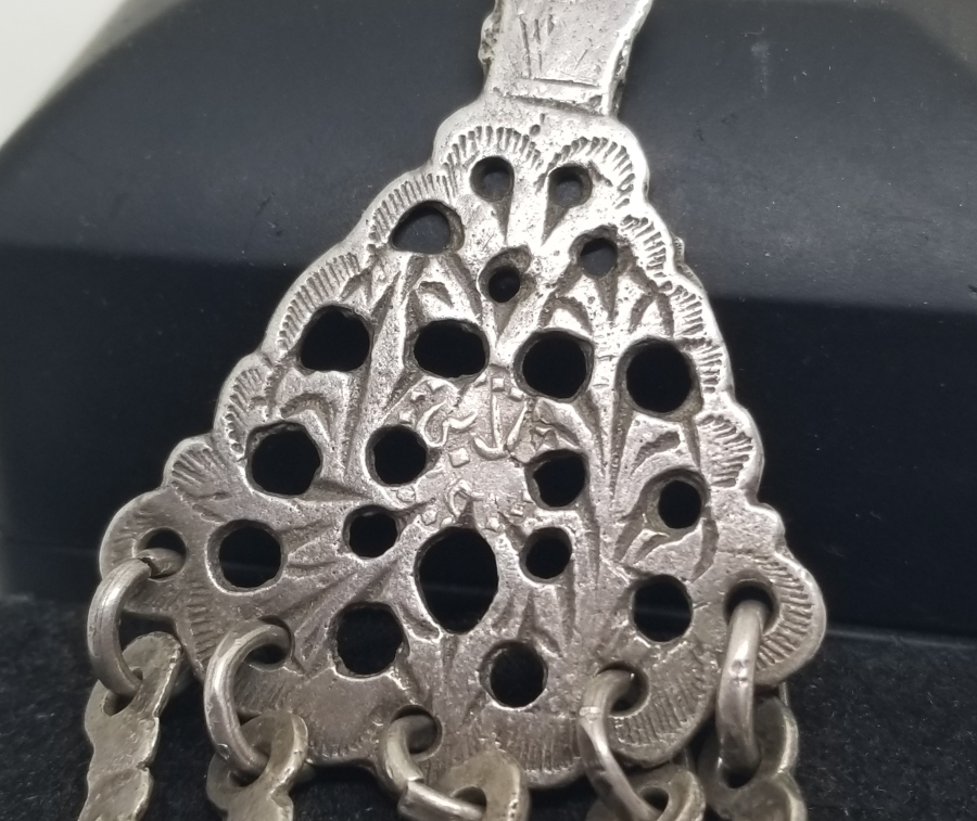 OSMANLI DÖNEMİ USTA DAMGALI NADİR GÜMÜŞ KÖSTEK SALLAMASI