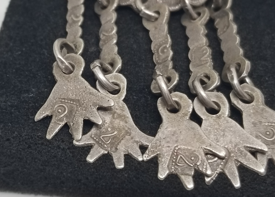 OSMANLI DÖNEMİ USTA DAMGALI NADİR GÜMÜŞ KÖSTEK SALLAMASI