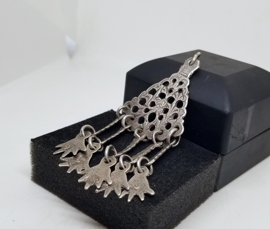 OSMANLI DÖNEMİ USTA DAMGALI NADİR GÜMÜŞ KÖSTEK SALLAMASI