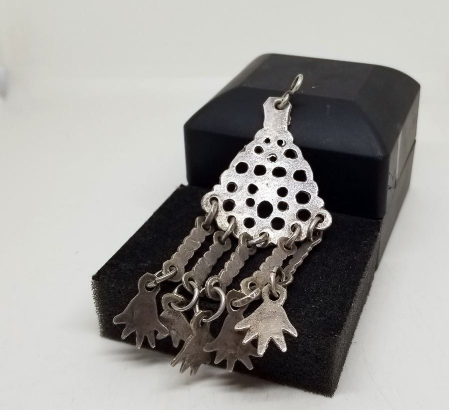 OSMANLI DÖNEMİ USTA DAMGALI NADİR GÜMÜŞ KÖSTEK SALLAMASI