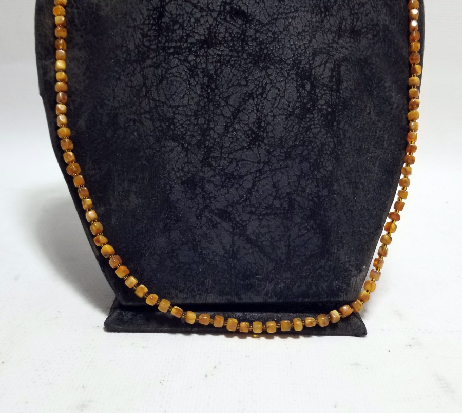 ÖZEL YAPIM DAMLA KEHRİBAR KOLYE