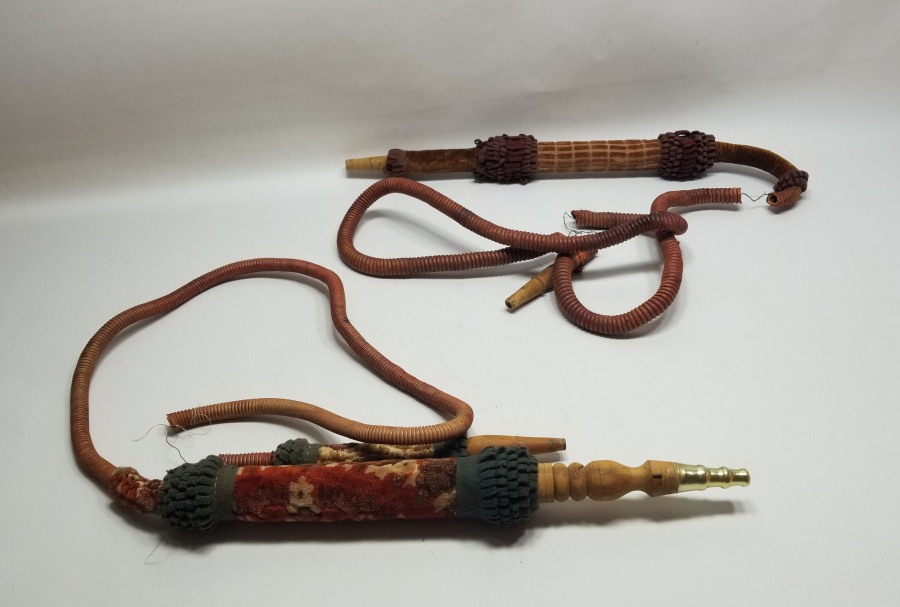 İKİ ADET ANTİKA NARGİLE MARPUCU