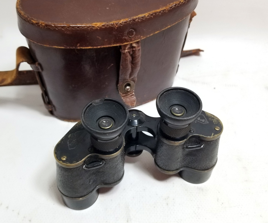 ORİJİNAL KUTUSUNDA ÜZERİ OSMANLICA YAZILI NADİR SUBAY DÜRBÜNÜ