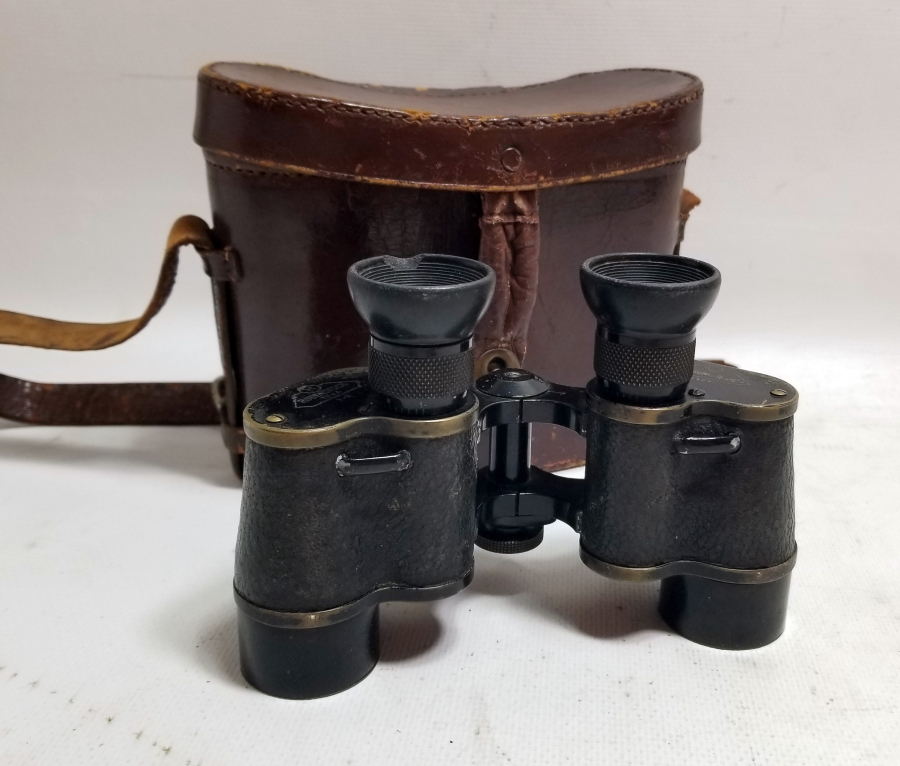 ORİJİNAL KUTUSUNDA ÜZERİ OSMANLICA YAZILI NADİR SUBAY DÜRBÜNÜ