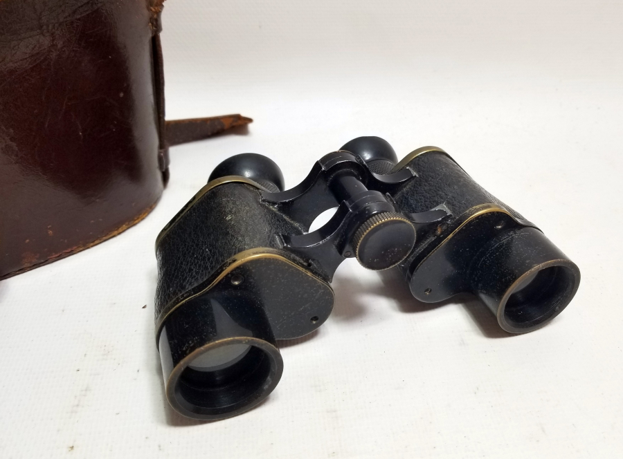 ORİJİNAL KUTUSUNDA ÜZERİ OSMANLICA YAZILI NADİR SUBAY DÜRBÜNÜ