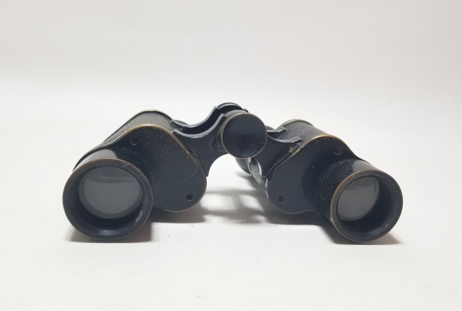 ORİJİNAL KUTUSUNDA ÜZERİ OSMANLICA YAZILI NADİR SUBAY DÜRBÜNÜ