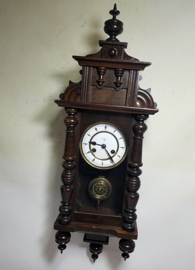 OSMANLI DÖNEMİ BÜYÜK BOY EMAYE KADRAN DUVAR SAATİ