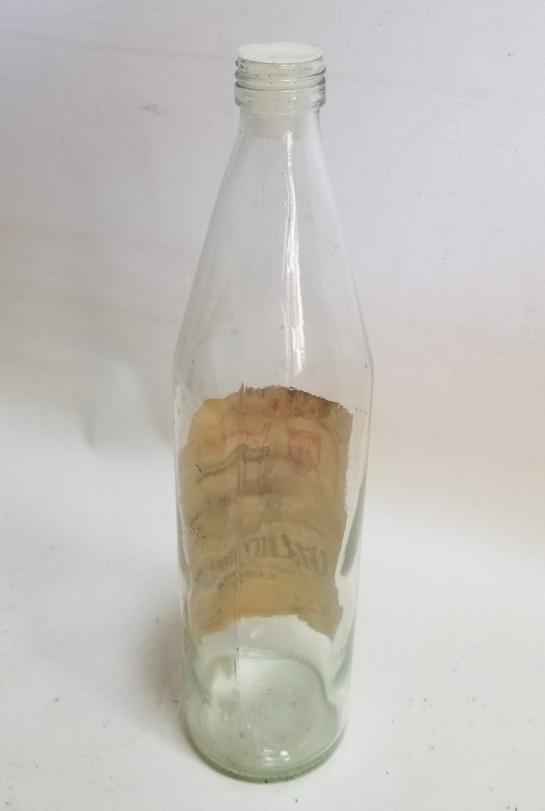 ORİJİNAL ETİKETİYLE ANTİKA ÜZÜM SİRKESİ ŞİŞESİ