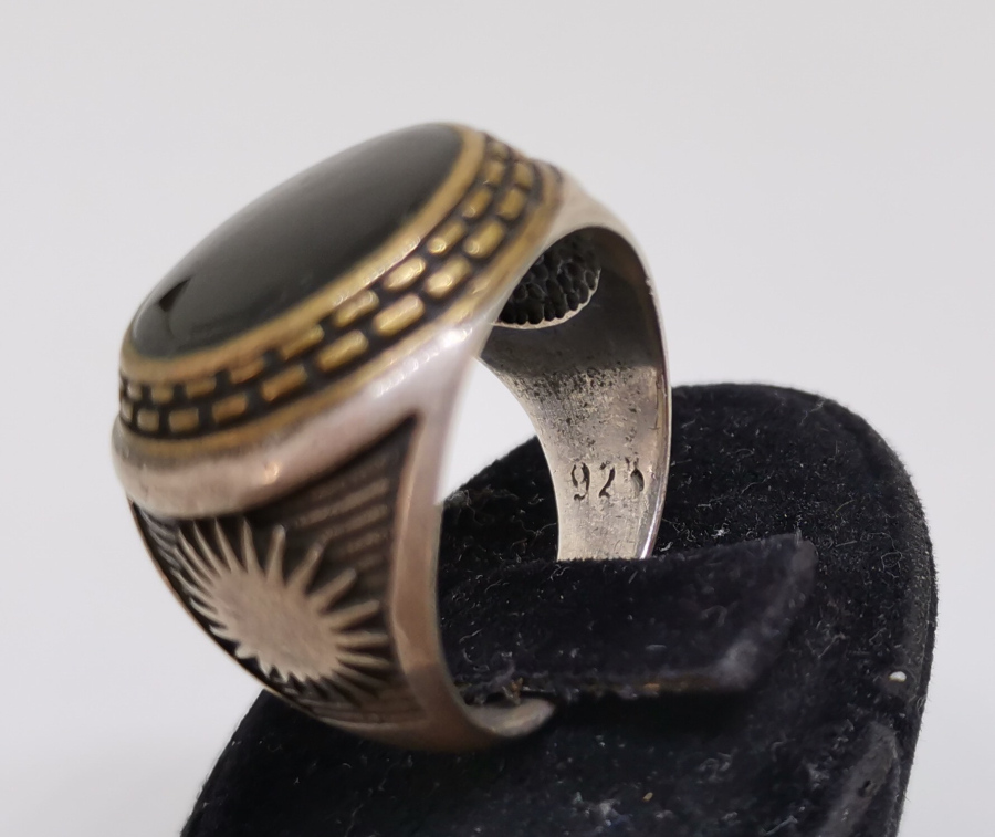 KABARTMA İŞÇİLİKLİ GÜMÜŞ YÜZÜK