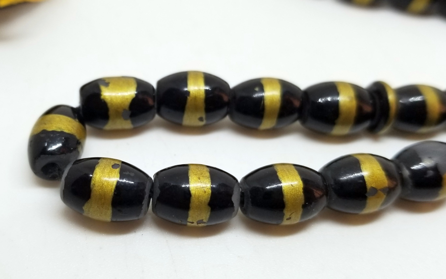 ÜZERİ ALTIN VARAKLI OSMANLI DÖNEMİ NADİR BEYKOZ TESPİH