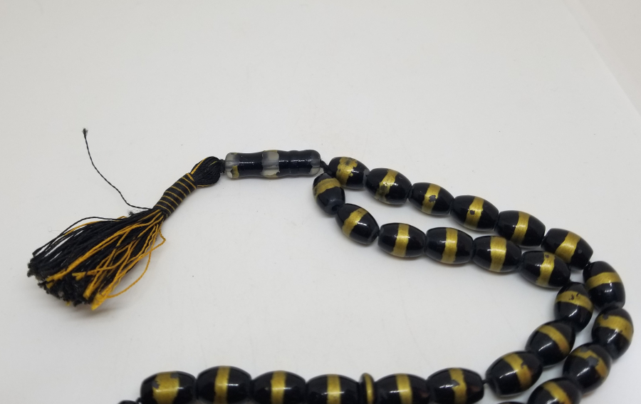 ÜZERİ ALTIN VARAKLI OSMANLI DÖNEMİ NADİR BEYKOZ TESPİH