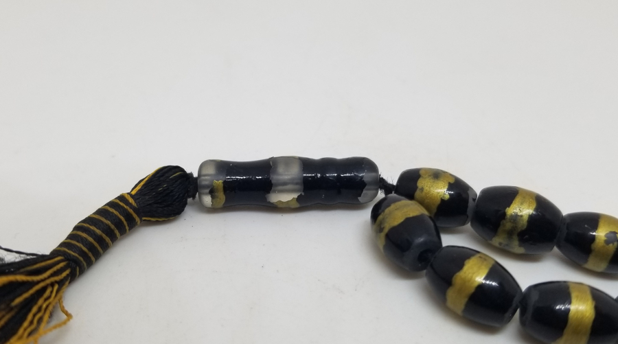 ÜZERİ ALTIN VARAKLI OSMANLI DÖNEMİ NADİR BEYKOZ TESPİH