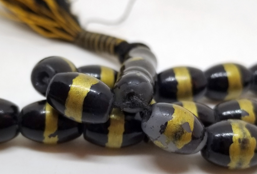 ÜZERİ ALTIN VARAKLI OSMANLI DÖNEMİ NADİR BEYKOZ TESPİH