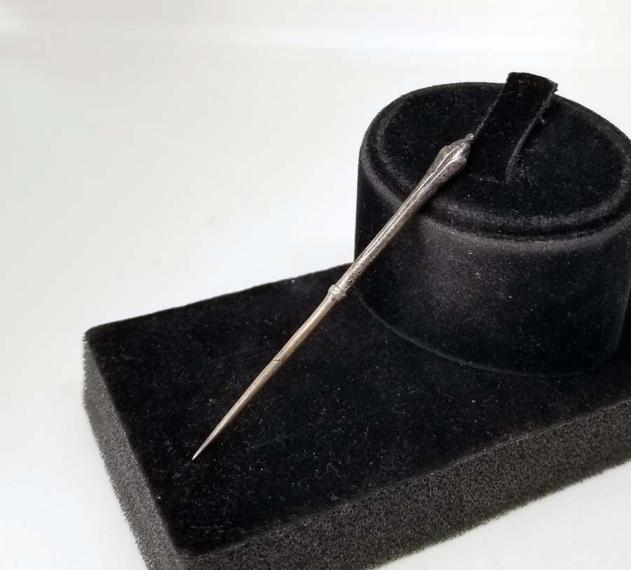 UÇ KISMI LALE FİGÜRLÜ OSMANLI DÖNEMİ GÜMÜŞ İĞNE