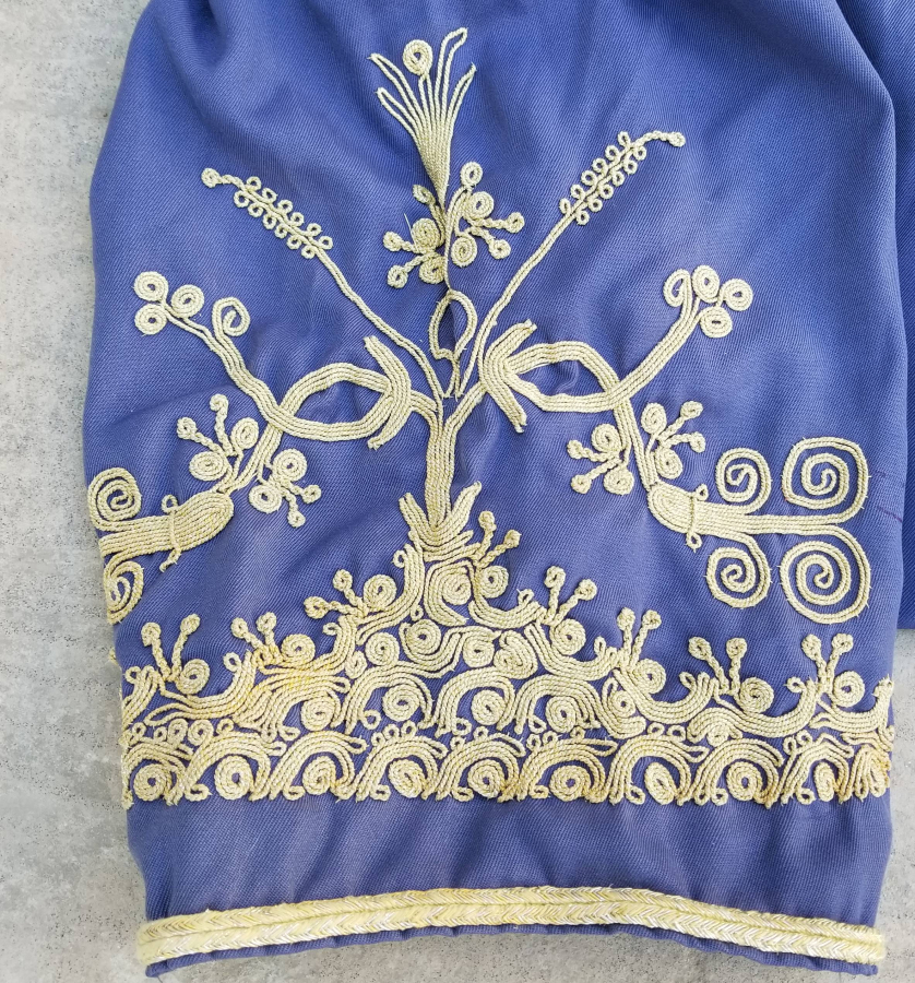 SIRMA İŞÇİLİKLİ ANTİKA DAMAT POTURU