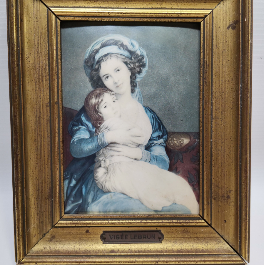 İPEK ÜZERİ BASKI ANTİKA FRANSIZ TABLO