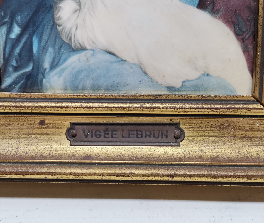 İPEK ÜZERİ BASKI ANTİKA FRANSIZ TABLO