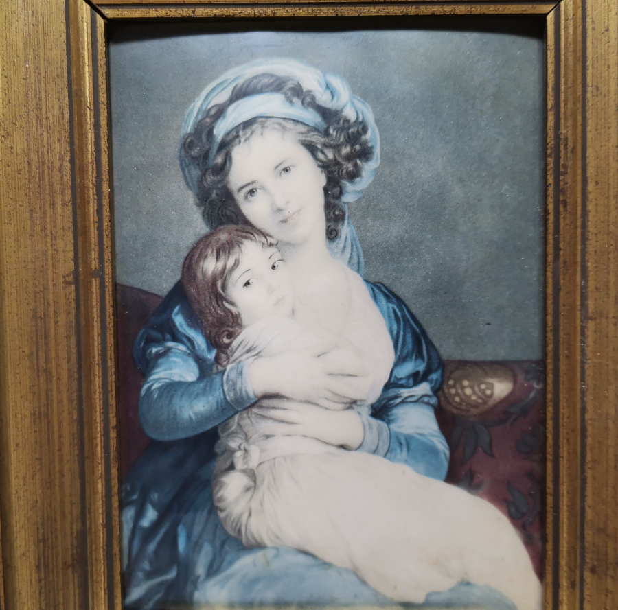 İPEK ÜZERİ BASKI ANTİKA FRANSIZ TABLO