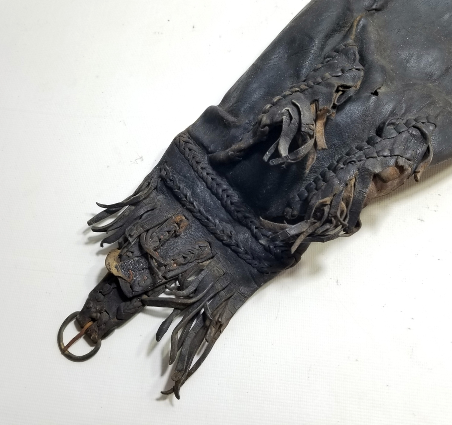 OSMANLI DÖNEMİ DERİDEN MAMUL ÇOK NADİR SADAK - OKÇU ÇANTASI