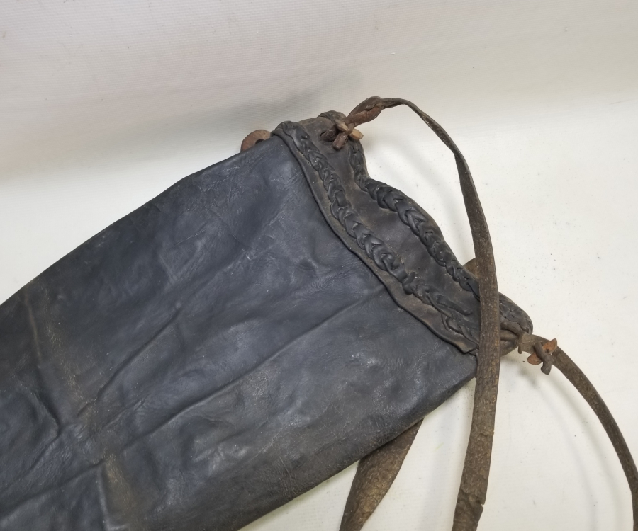 OSMANLI DÖNEMİ DERİDEN MAMUL ÇOK NADİR SADAK - OKÇU ÇANTASI