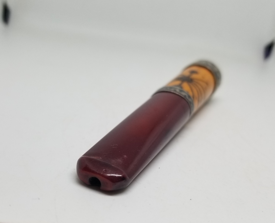 OSMANLI DÖNEMİ SIKMA KEHRİBAR SİGARA AĞIZLIĞI