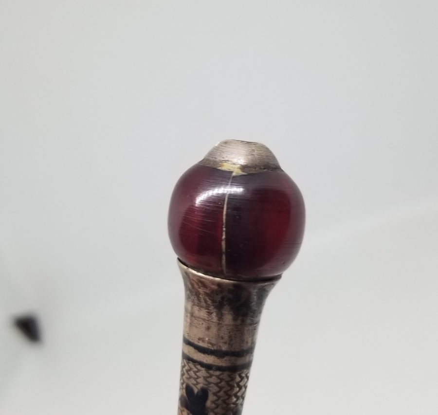 OSMANLI DÖNEMİ SAVATLI GÜMÜŞ NARGİLE MARPUCU