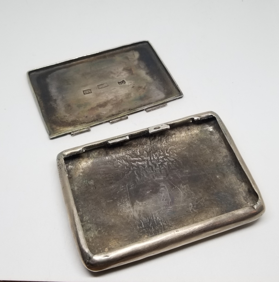 OSMANLI DÖNEMİ ERMENİ USTA DAMGALI SAVATLI GÜMÜŞ SİGARA TABAKASI