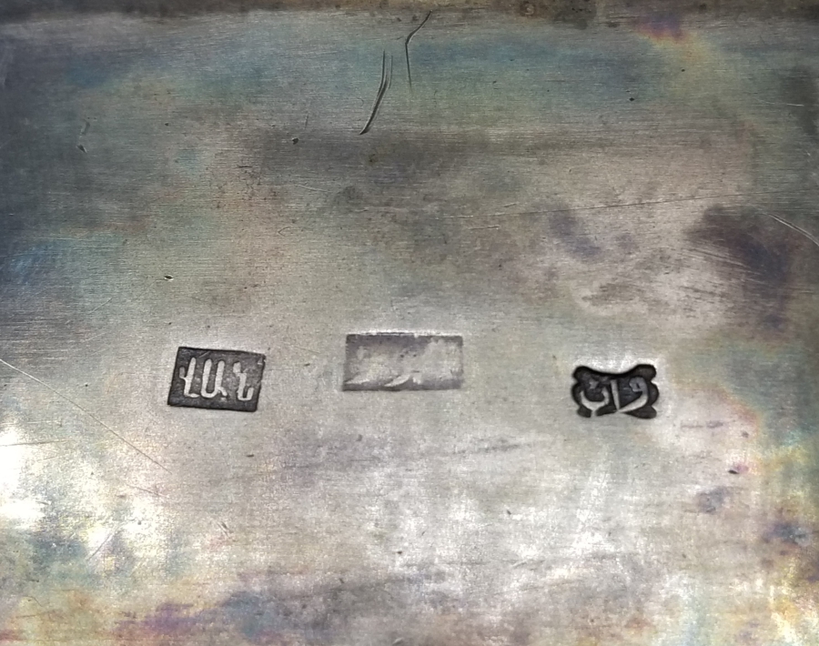 OSMANLI DÖNEMİ ERMENİ USTA DAMGALI SAVATLI GÜMÜŞ SİGARA TABAKASI