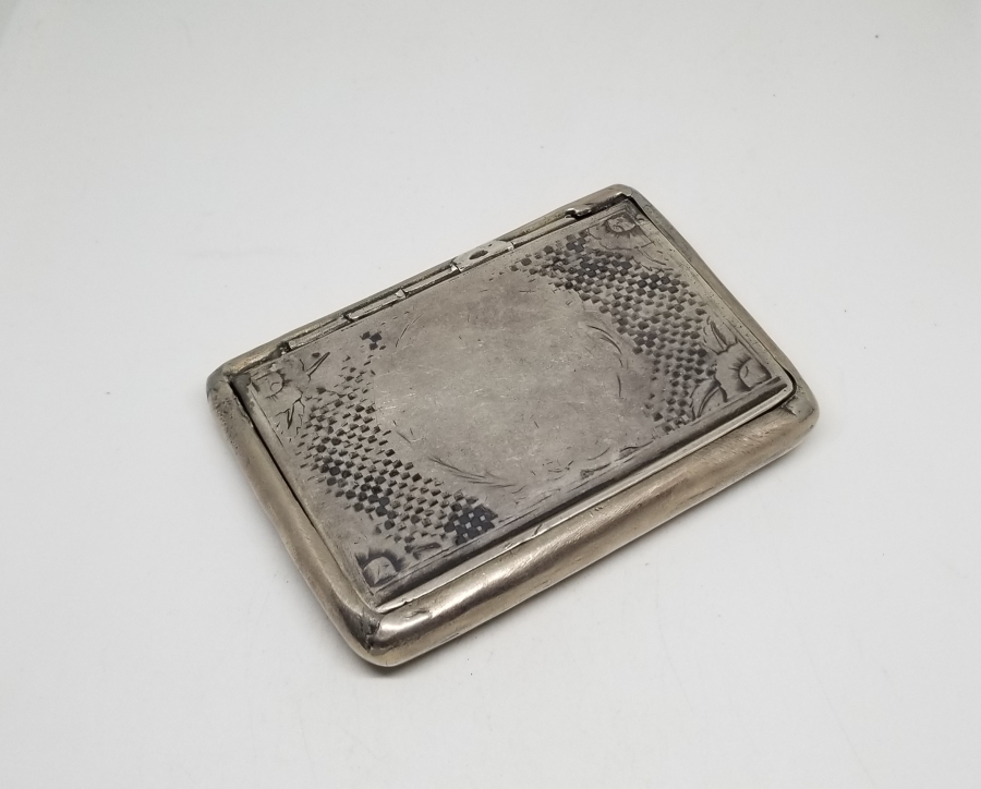 OSMANLI DÖNEMİ ERMENİ USTA DAMGALI SAVATLI GÜMÜŞ SİGARA TABAKASI