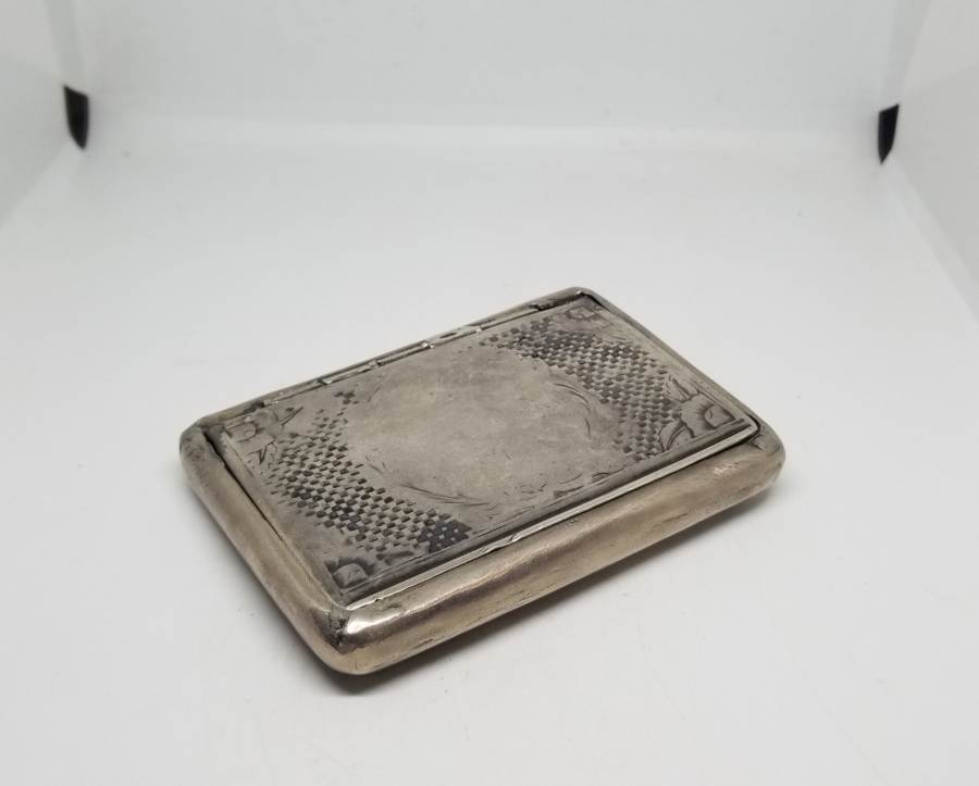 OSMANLI DÖNEMİ ERMENİ USTA DAMGALI SAVATLI GÜMÜŞ SİGARA TABAKASI