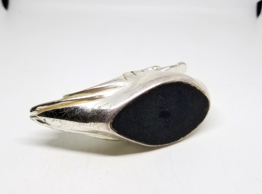 GÜMÜŞ KAPLAMA DEKORATİF ÖRDEK FİGÜRÜ