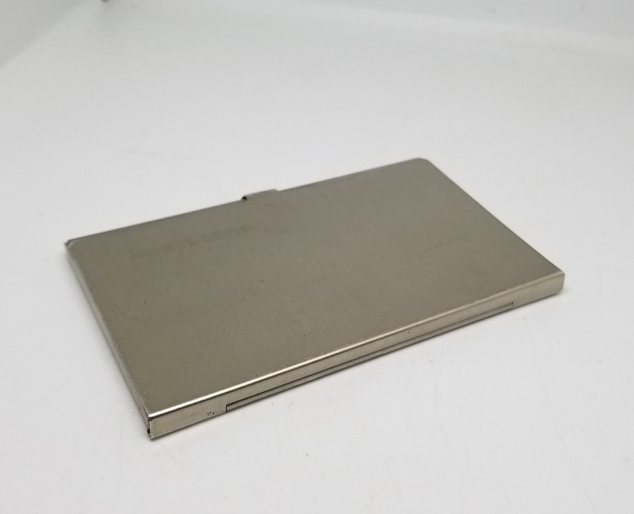 ECZACIBAŞI PROMOSYON GÜMÜŞ KAPLAMA KARTVİZİTLİK