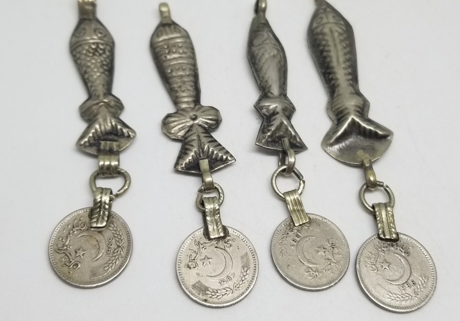 TÜRKMEN İŞİ ANTİKA GERDANLIK PARÇALARI LOTU