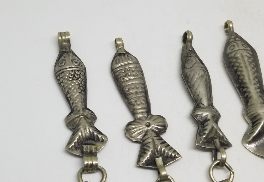 TÜRKMEN İŞİ ANTİKA GERDANLIK PARÇALARI LOTU