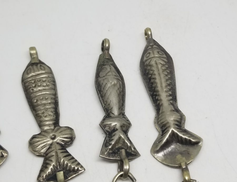 TÜRKMEN İŞİ ANTİKA GERDANLIK PARÇALARI LOTU