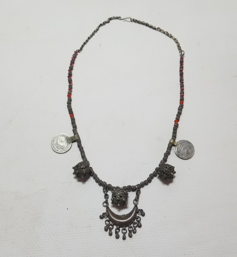 OSMANLI PARÇALARDAN DİZAYN EDİLMİŞ ÖZEL YAPIM GÜMÜŞ GERDANLIK