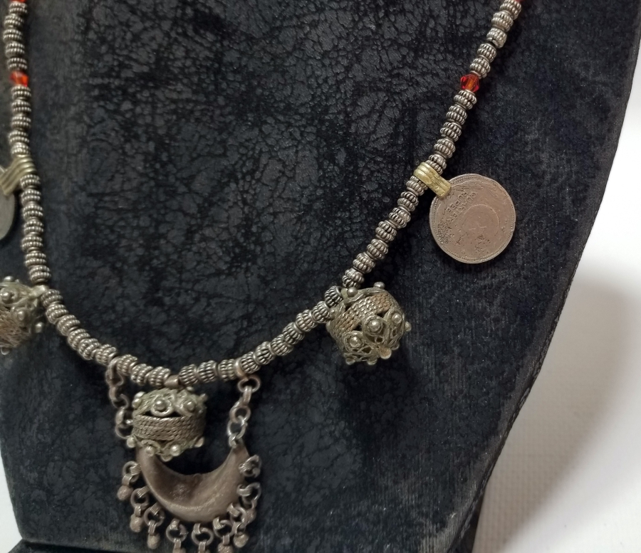 OSMANLI PARÇALARDAN DİZAYN EDİLMİŞ ÖZEL YAPIM GÜMÜŞ GERDANLIK